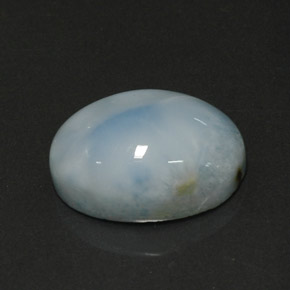 Larimar bleue naturelle coupe ovale, 7,15 ct, opaque