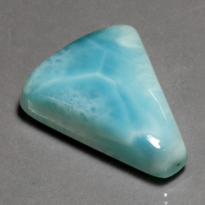 Larimar bleue naturelle forme fantaisie, 35,80 ct, opaque