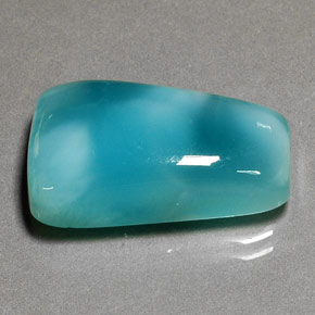 Larimar vert bleu naturelle forme fantaisie, 13,77 ct, opaque