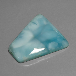 Larimar vert bleu naturelle forme fantaisie, 40,19 ct, opaque