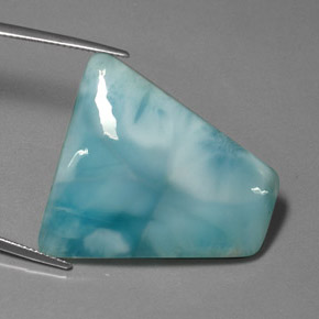 Larimar vert bleu naturelle forme fantaisie, 40,19 ct, opaque