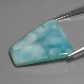 Larimar vert bleu naturelle forme fantaisie, 40,19 ct, opaque
