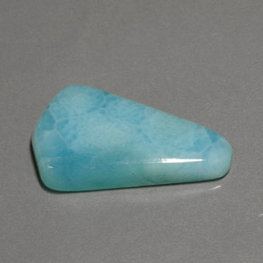 Larimar bleue naturelle forme fantaisie, 15,19 ct, opaque