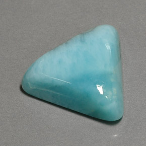 Larimar bleue naturelle trillion, 13,67 ct, opaque
