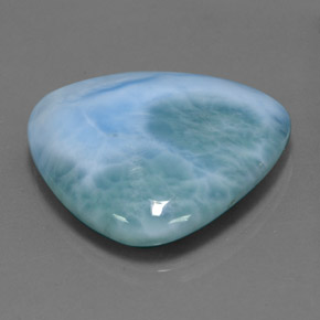 Larimar bleue naturelle trillion, 27,83 ct, opaque