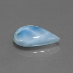 Larimar Bleu naturelle En forme de poire, 5.64 ct, Opaque