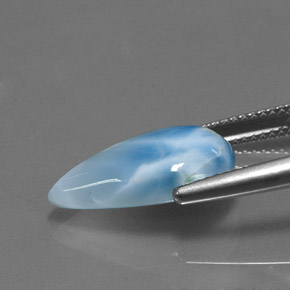 Larimar Bleu naturelle En forme de poire, 5.64 ct, Opaque