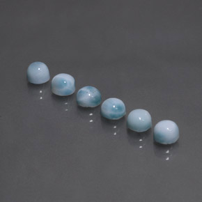 Achetez naturel ct Bleu Larimar gems, Coupe roude, En provenance République Dominicaine chez GemSelect. En stock, livraison internationale!