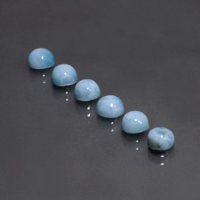 Achetez naturel ct bleue larimar gems, coupe roude, en provenance république dominicaine chez gemselect. en stock, livraison internationale!