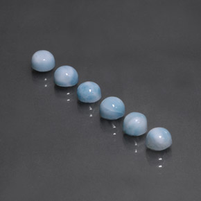 Achetez naturel ct bleue larimar gems, coupe roude, en provenance république dominicaine chez gemselect. en stock, livraison internationale!