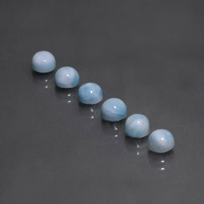 Achetez naturel ct bleue larimar gems, coupe roude, en provenance république dominicaine chez gemselect. en stock, livraison internationale!