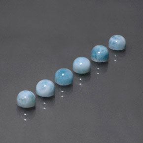 Achetez naturel ct bleue larimar gems, coupe roude, en provenance république dominicaine chez gemselect. en stock, livraison internationale!