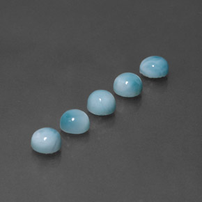 Achetez naturel ct bleue larimar gems, coupe roude, en provenance république dominicaine chez gemselect. en stock, livraison internationale!