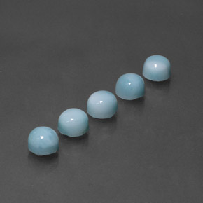 Achetez naturel ct Bleu Larimar gems, Coupe roude, En provenance République Dominicaine chez GemSelect. En stock, livraison internationale!