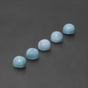 Achetez naturel ct Bleu Larimar gems, Coupe roude, En provenance République Dominicaine chez GemSelect. En stock, livraison internationale!