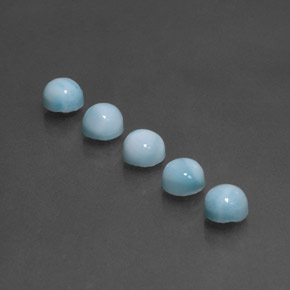 Achetez naturel ct Bleu Larimar gems, Coupe roude, En provenance République Dominicaine chez GemSelect. En stock, livraison internationale!