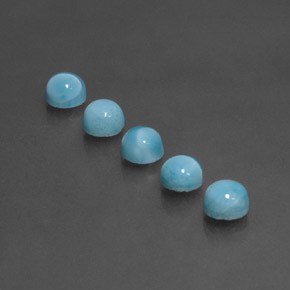 Achetez naturel ct Bleu Larimar gems, Coupe roude, En provenance République Dominicaine chez GemSelect. En stock, livraison internationale!