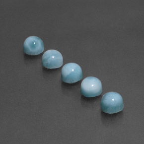 Achetez naturel ct bleue larimar gems, coupe roude, en provenance république dominicaine chez gemselect. en stock, livraison internationale!
