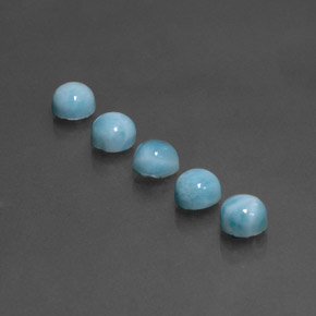 Achetez naturel ct bleue larimar gems, coupe roude, en provenance république dominicaine chez gemselect. en stock, livraison internationale!