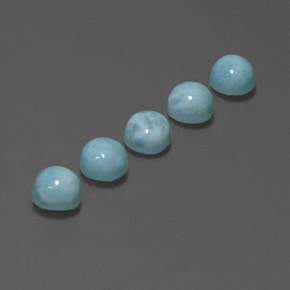 Achetez naturel ct bleue larimar gems, coupe roude, en provenance république dominicaine chez gemselect. en stock, livraison internationale!