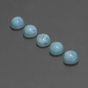 Achetez naturel ct bleue larimar gems, coupe roude, en provenance république dominicaine chez gemselect. en stock, livraison internationale!