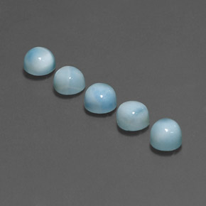 Achetez naturel ct bleue larimar gems, coupe roude, en provenance république dominicaine chez gemselect. en stock, livraison internationale!