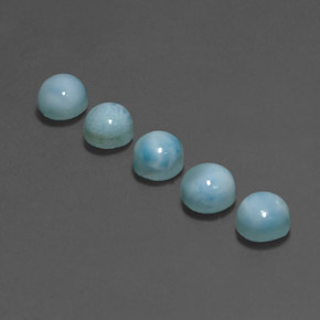 Achetez naturel ct Bleu Larimar gems, Coupe roude, En provenance République Dominicaine chez GemSelect. En stock, livraison internationale!