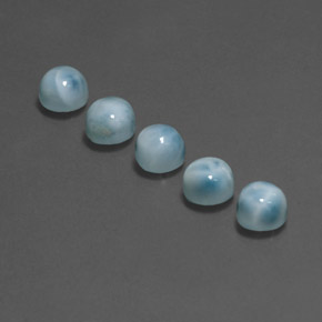 Achetez naturel ct Bleu Larimar gems, Coupe roude, En provenance République Dominicaine chez GemSelect. En stock, livraison internationale!