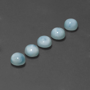 Achetez naturel ct bleue larimar gems, coupe roude, en provenance république dominicaine chez gemselect. en stock, livraison internationale!