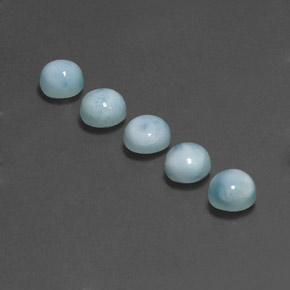 Achetez naturel ct bleue larimar gems, coupe roude, en provenance république dominicaine chez gemselect. en stock, livraison internationale!