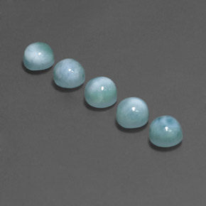 Achetez naturel ct bleue larimar gems, coupe roude, en provenance république dominicaine chez gemselect. en stock, livraison internationale!
