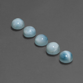 Achetez naturel ct bleue larimar gems, coupe roude, en provenance république dominicaine chez gemselect. en stock, livraison internationale!