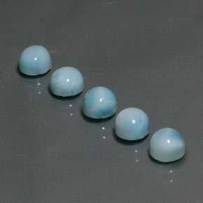 Achetez naturel ct bleu larimar gems, coupe roude, en provenance république dominicaine chez gemselect. en stock, livraison internationale!