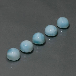 Achetez naturel ct bleu larimar gems, coupe roude, en provenance république dominicaine chez gemselect. en stock, livraison internationale!