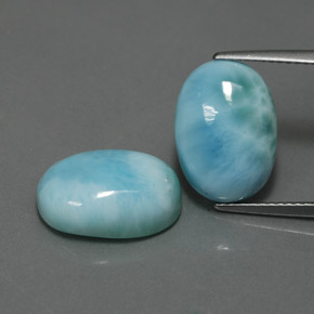 Achetez naturel ct bleue larimar gems, coupe ovale, en provenance république dominicaine chez gemselect. en stock, livraison internationale!