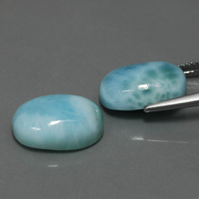 Achetez naturel ct bleue larimar gems, coupe ovale, en provenance république dominicaine chez gemselect. en stock, livraison internationale!