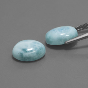 Achetez naturel ct bleue larimar gems, coupe ovale, en provenance république dominicaine chez gemselect. en stock, livraison internationale!