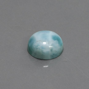 Larimar bleue naturelle coupe roude, 4,26 ct, opaque