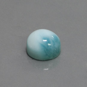 Larimar Bleu naturelle Coupe roude, 5.15 ct, Opaque