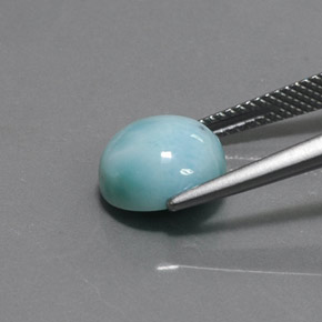 Larimar Bleu naturelle Coupe roude, 4.16 ct, Opaque