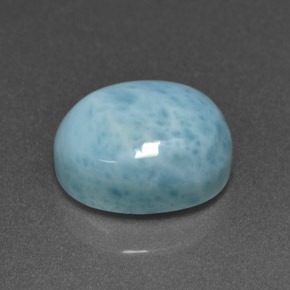Larimar Bleu naturelle Coupe ovale, 4.73 ct, Opaque
