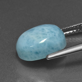 Larimar Bleu naturelle Coupe ovale, 4.73 ct, Opaque