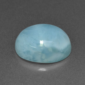 Larimar Bleu naturelle Coupe ovale, 4.80 ct, Opaque