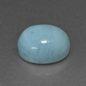 Larimar bleue naturelle coupe ovale, 4,71 ct, opaque
