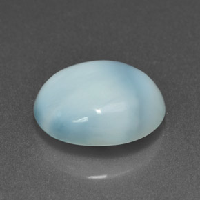 Larimar bleue naturelle coupe ovale, 4,65 ct, opaque