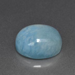 Larimar Bleu naturelle Coupe ovale, 5.81 ct, Opaque