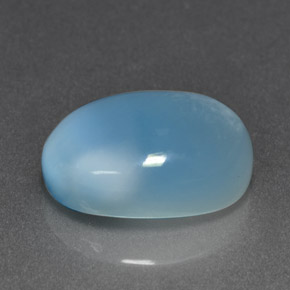 Larimar bleue naturelle coupe ovale, 7,11 ct, opaque