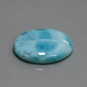 Larimar Bleu naturelle Coupe ovale, 11.74 ct, Opaque