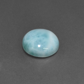Larimar Bleu naturelle Coupe roude, 5.81 ct, Opaque