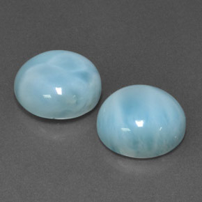 Achetez naturel ct bleue larimar gems, coupe roude, en provenance république dominicaine chez gemselect. en stock, livraison internationale!